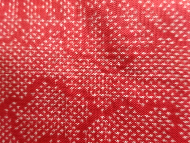 JAPANESE KIMONO / ANTIQUE KIMONO / SILK / OSHIMA TSUMUGI (5 maruki) / WOVEN FLOWER